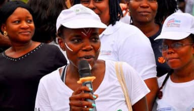 Sandra Idossou, au cours de la 14ème édition de l'Eco-Running